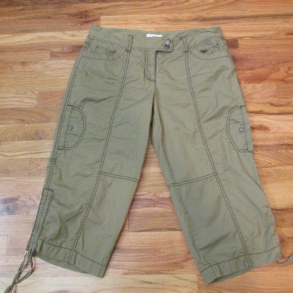 Ann Taylor Loft Khaki Cargo Pants, Size 6 - Picture 1 of 6